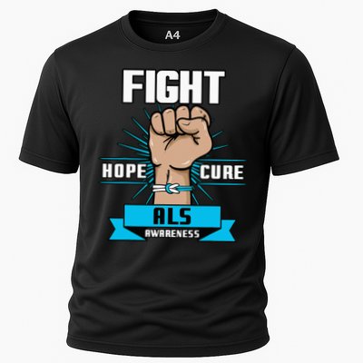 Fight Hope Cure ALS Awereness Motor Neurone Disease Blue Performance Shirt