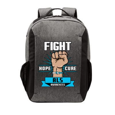 Fight Hope Cure ALS Awereness Motor Neurone Disease Blue Vector Backpack