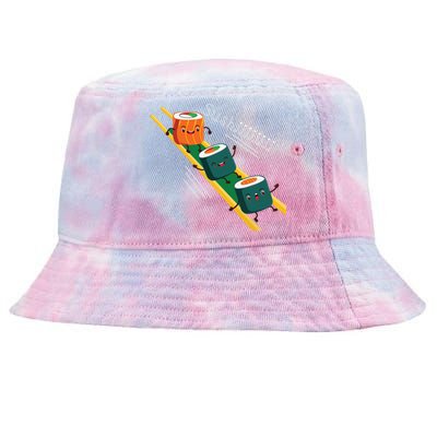 Funny Happy Cute Sushi Anime Character Kawaii Japaneses Food Tie-Dyed Bucket Hat