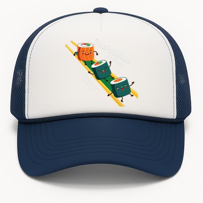 Funny Happy Cute Sushi Anime Character Kawaii Japaneses Food Trucker Hat