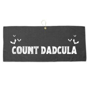 Funny Halloween Costume For Dad Count Dadcula Cool Gift Large Microfiber Waffle Golf Towel