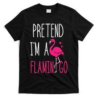Flamingo Halloween Costume Pretend I'm a Flamingo Pink T-Shirt