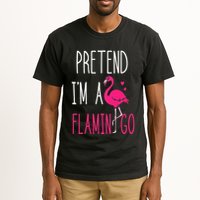 Flamingo Halloween Costume Pretend I'm a Flamingo Pink Tall T-Shirt
