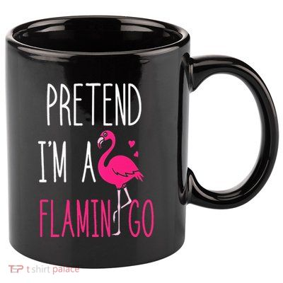 Flamingo Halloween Costume Pretend I'm a Flamingo Pink 11oz C Handle Ceramic Mug
