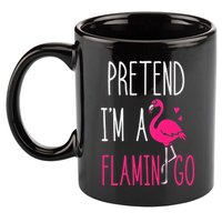 Flamingo Halloween Costume Pretend I'm a Flamingo Pink 11oz C Handle Ceramic Mug