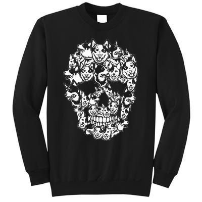 Fun Halloween Costume Skull Australian Cattle Dog Lover Sweatshirt