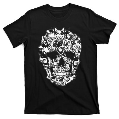 Fun Halloween Costume Skull Australian Cattle Dog Lover T-Shirt