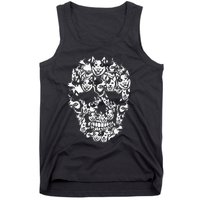 Fun Halloween Costume Skull Australian Cattle Dog Lover Tank Top