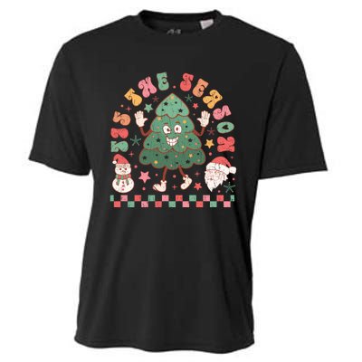 Festive Holiday Celebration Artwork Cooling Performance Crew T-Shirt