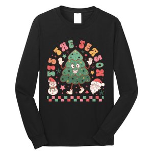 Festive Holiday Celebration Artwork Long Sleeve Shirt