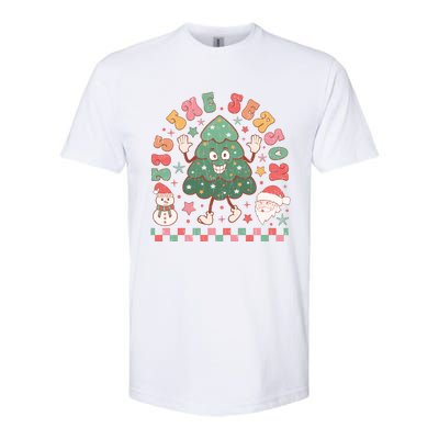 Festive Holiday Celebration Artwork Softstyle CVC T-Shirt