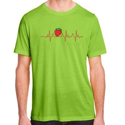 Fruit Heartbeat Citrus Delicious Strawberry Meaningful Gift Adult ChromaSoft Performance T-Shirt