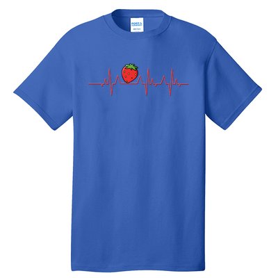 Fruit Heartbeat Citrus Delicious Strawberry Meaningful Gift Tall T-Shirt