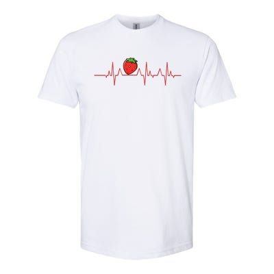 Fruit Heartbeat Citrus Delicious Strawberry Meaningful Gift Softstyle® CVC T-Shirt