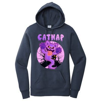 Funny Halloween Critters Ghost Cats Nap Spooky Season Women's Pullover Hoodie