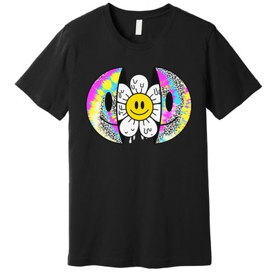 Funny Happy Cute Smile Smiling Face Summer Vacation Premium T-Shirt