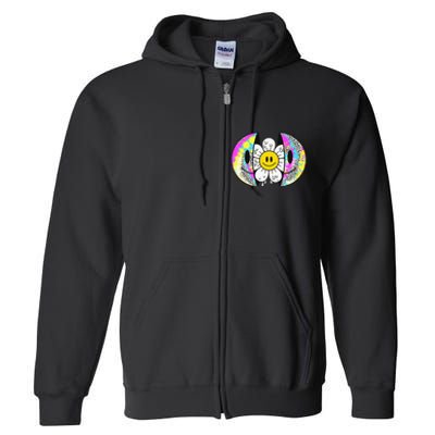 Funny Happy Cute Smile Smiling Face Summer Vacation Full Zip Hoodie