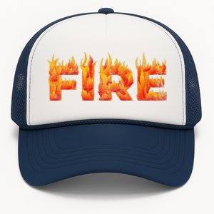 FIRE HALLOWEEN COSTUME FIRE AND ICE MATCHING COUPLES Trucker Hat