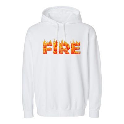 FIRE HALLOWEEN COSTUME FIRE AND ICE MATCHING COUPLES Garment-Dyed Fleece Hoodie