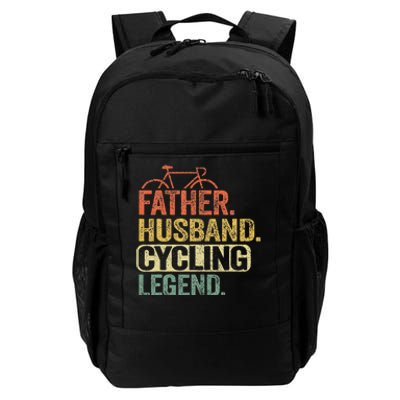 Father Husband Cycling Legend Bicycle Road Bike Dad Cyclist Daily Commute Backpack