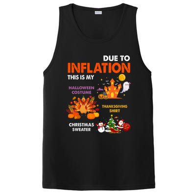 Funny Halloween Costume Thanksgiving Ugly Christmas PosiCharge Competitor Tank