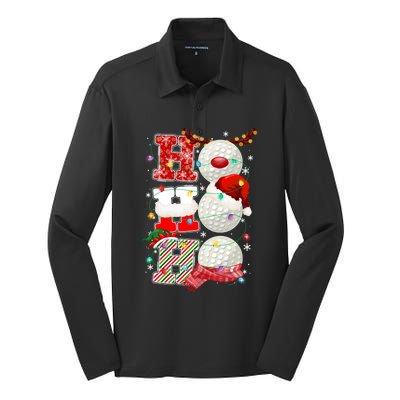 Funny Hockey Christmas Ugly Sweater Hockey Xmas Outfit Meaningful Gift Silk Touch Performance Long Sleeve Polo