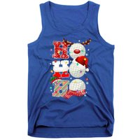 Funny Hockey Christmas Ugly Sweater Hockey Xmas Outfit Meaningful Gift Tank Top