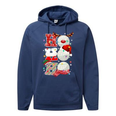 Funny Hockey Christmas Ugly Sweater Hockey Xmas Outfit Meaningful Gift Performance Fleece Hoodie