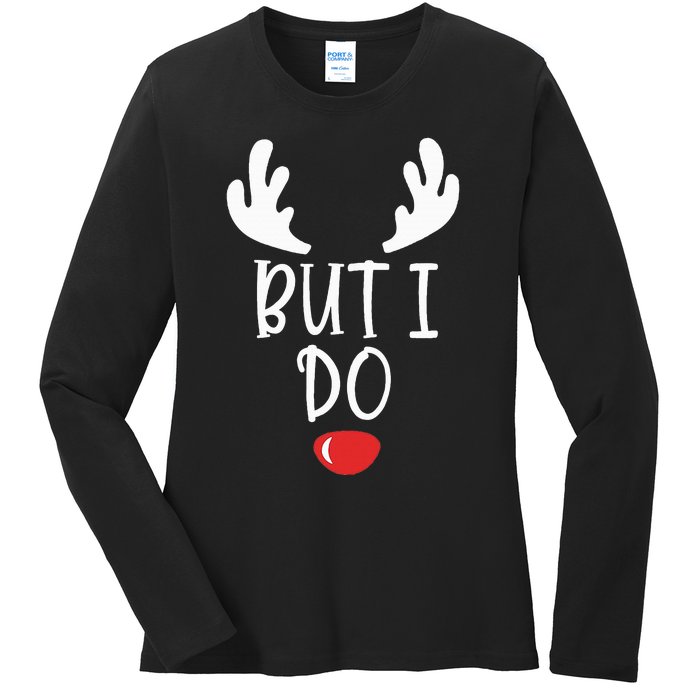 Festive Holiday Coordination Unique Couple Christmas Attire Ladies Long Sleeve Shirt