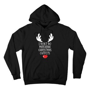 Festive Holiday Coordination Unique Couple Christmas Attire Hoodie