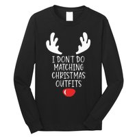 Festive Holiday Coordination Unique Couple Christmas Attire Long Sleeve Shirt