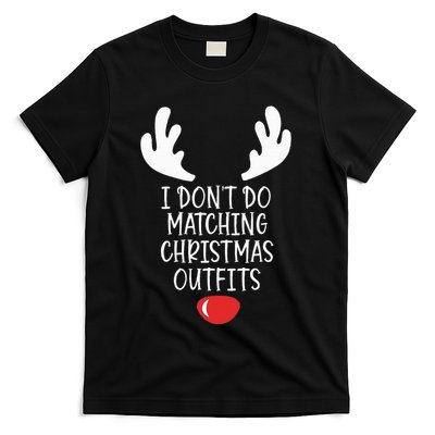 Festive Holiday Coordination Unique Couple Christmas Attire T-Shirt