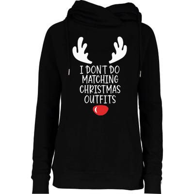 Festive Holiday Coordination Unique Couple Christmas Attire Womens Funnel Neck Pullover Hood