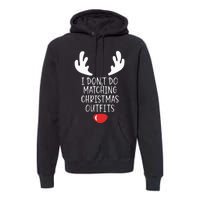 Festive Holiday Coordination Unique Couple Christmas Attire Premium Hoodie