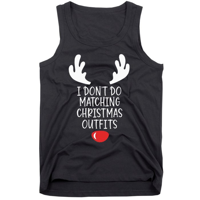 Festive Holiday Coordination Unique Couple Christmas Attire Tank Top