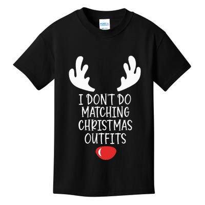 Festive Holiday Coordination Unique Couple Christmas Attire Kids T-Shirt