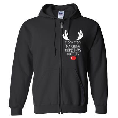 Festive Holiday Coordination Unique Couple Christmas Attire Full Zip Hoodie