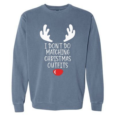 Festive Holiday Coordination Unique Couple Christmas Attire Garment-Dyed Sweatshirt