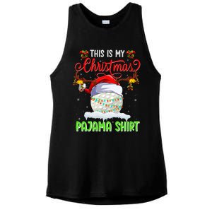 Funny Hockey Christmas Ugly Sweater Hockey Xmas Outfit Gift Ladies PosiCharge Tri-Blend Wicking Tank