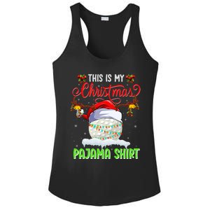 Funny Hockey Christmas Ugly Sweater Hockey Xmas Outfit Gift Ladies PosiCharge Competitor Racerback Tank