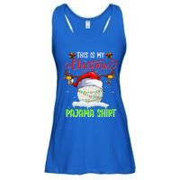 Funny Hockey Christmas Ugly Sweater Hockey Xmas Outfit Gift Ladies Essential Flowy Tank