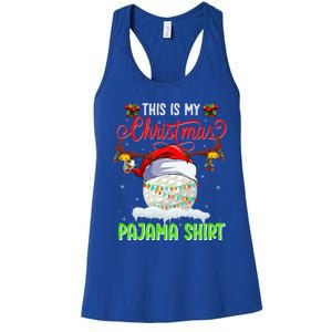 Funny Hockey Christmas Ugly Sweater Hockey Xmas Outfit Gift Women's Racerback Tank