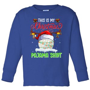 Funny Hockey Christmas Ugly Sweater Hockey Xmas Outfit Gift Toddler Long Sleeve Shirt