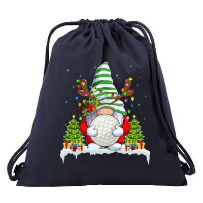 Funny Hockey Christmas Ugly Sweater Hockey Xmas Outfit Gift Drawstring Bag