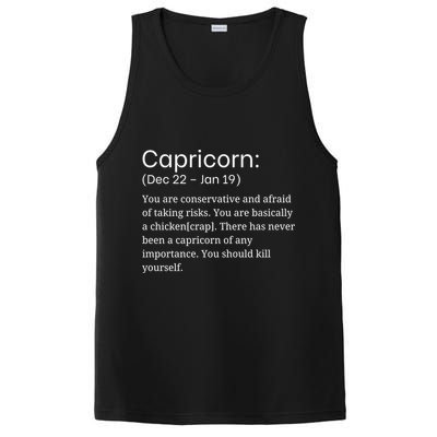 Funny Horoscope Capricorn Zodiac Sign Sarcastic Astrology Gift PosiCharge Competitor Tank