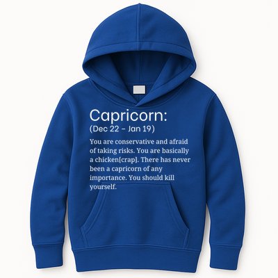 Funny Horoscope Capricorn Zodiac Sign Sarcastic Astrology Gift Kids Hoodie