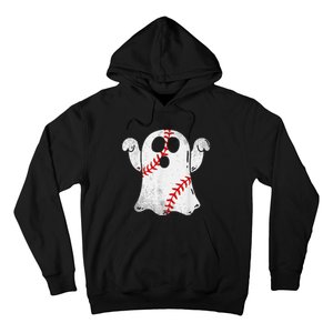 Funny Halloween Costume Baseball Ghost Baseball Lover Hoodie