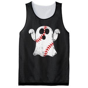 Funny Halloween Costume Baseball Ghost Baseball Lover Mesh Reversible Basketball Jersey Tank