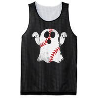 Funny Halloween Costume Baseball Ghost Baseball Lover Mesh Reversible Basketball Jersey Tank