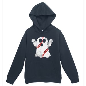 Funny Halloween Costume Baseball Ghost Baseball Lover Urban Pullover Hoodie